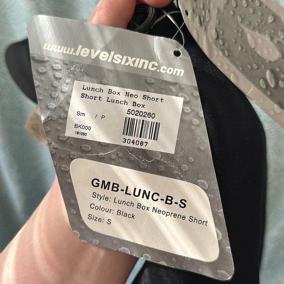 NWT Men's Level Six Lunch Box Neoprene Sz S Shorts - Picture 7 of 10